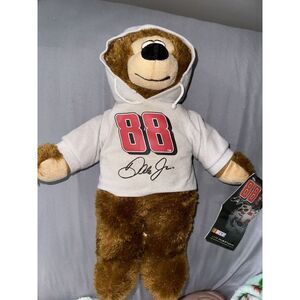Dale Earnhardt Jr Plush Bear w/ Hoodie #88 Toy Factory Jr Nation Nascar 2009 14"